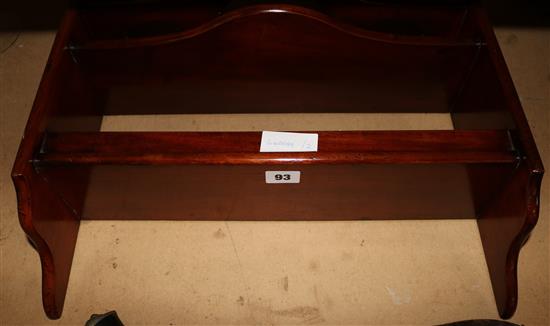 Mahogany decanter shelves
